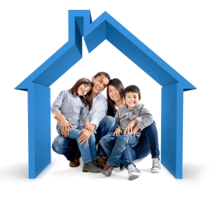 family in house clipart
